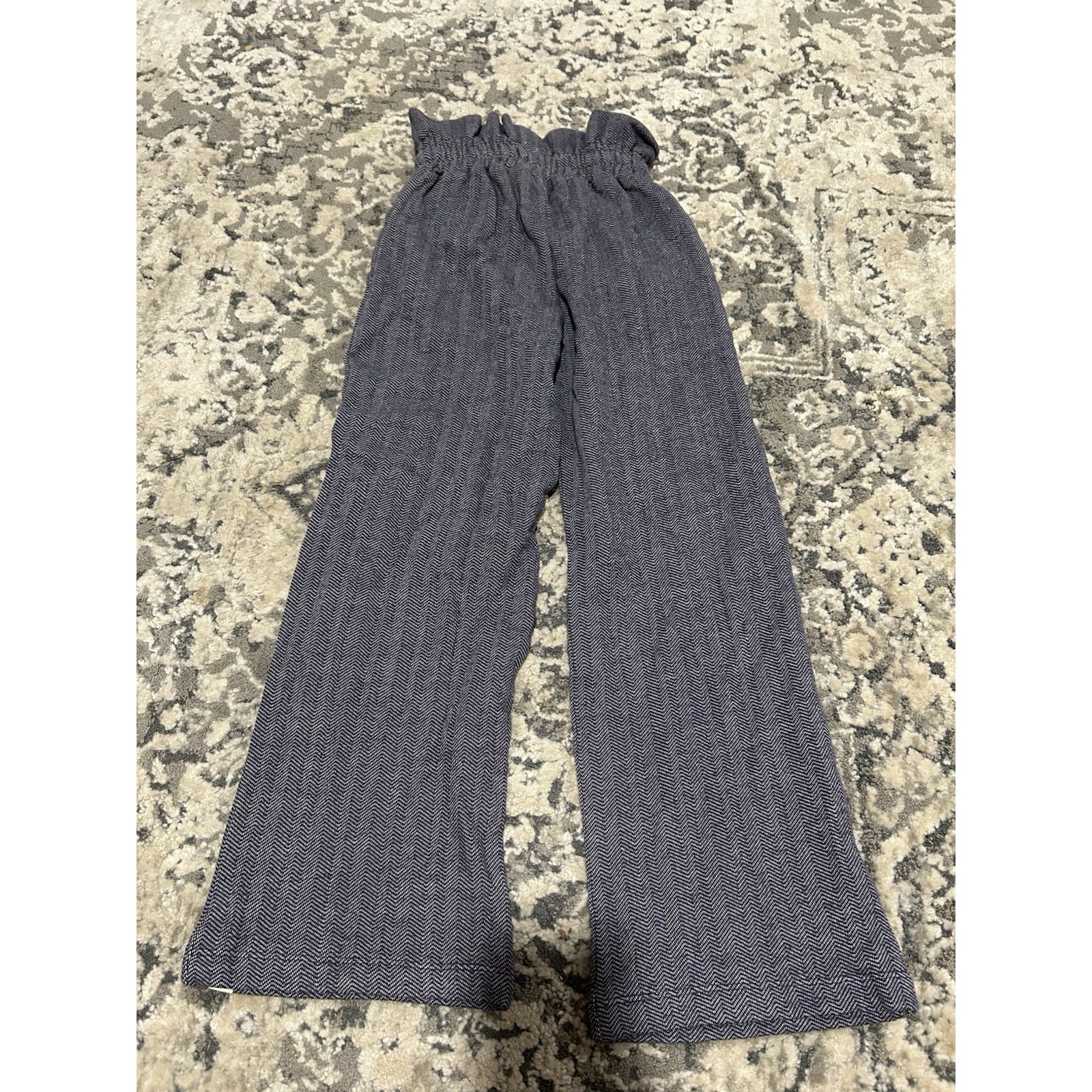 Nwt Little Road Co Girls Herringbone Paper Bag Pants Size 6y — image 7 of 8